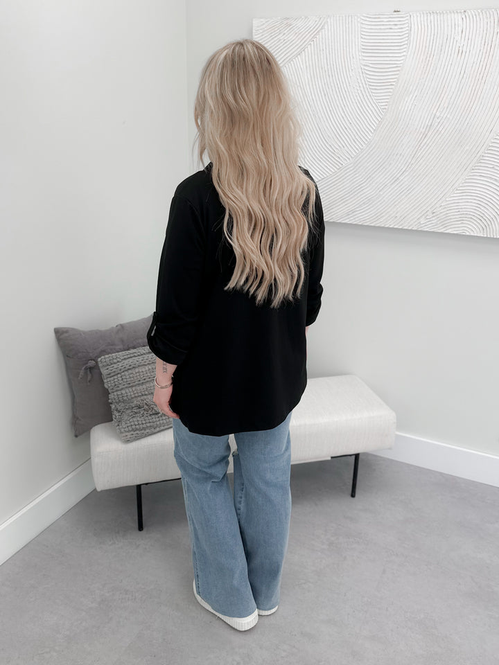 Spring Fling Blazer in Black