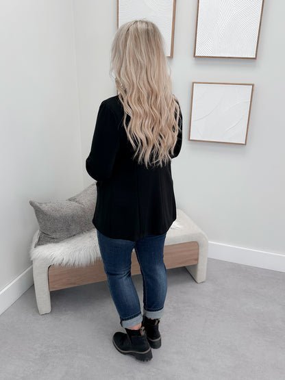 Ebony Blazer in Black