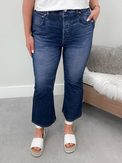 Hanna "Zenim" Cropped Comfy Flare Jeans