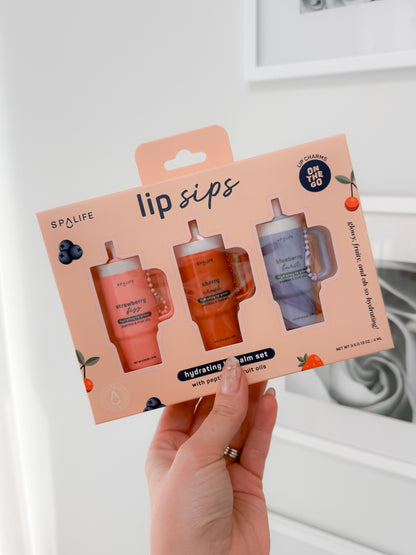 Lip Sips Hydrating Lip Balm Set
