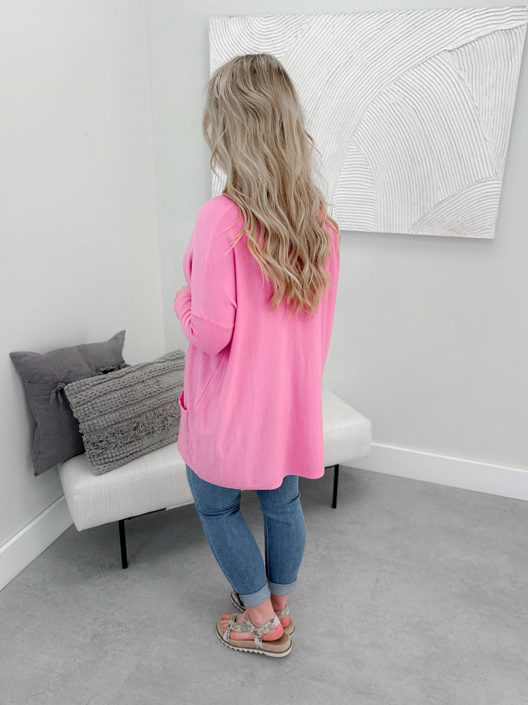 Coffee Break Sweater in Pink