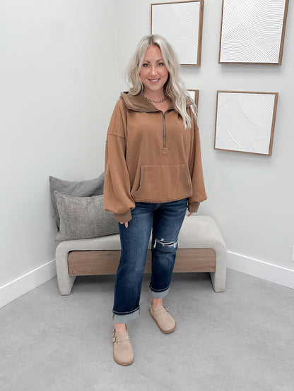 Channing Hoodie in Camel