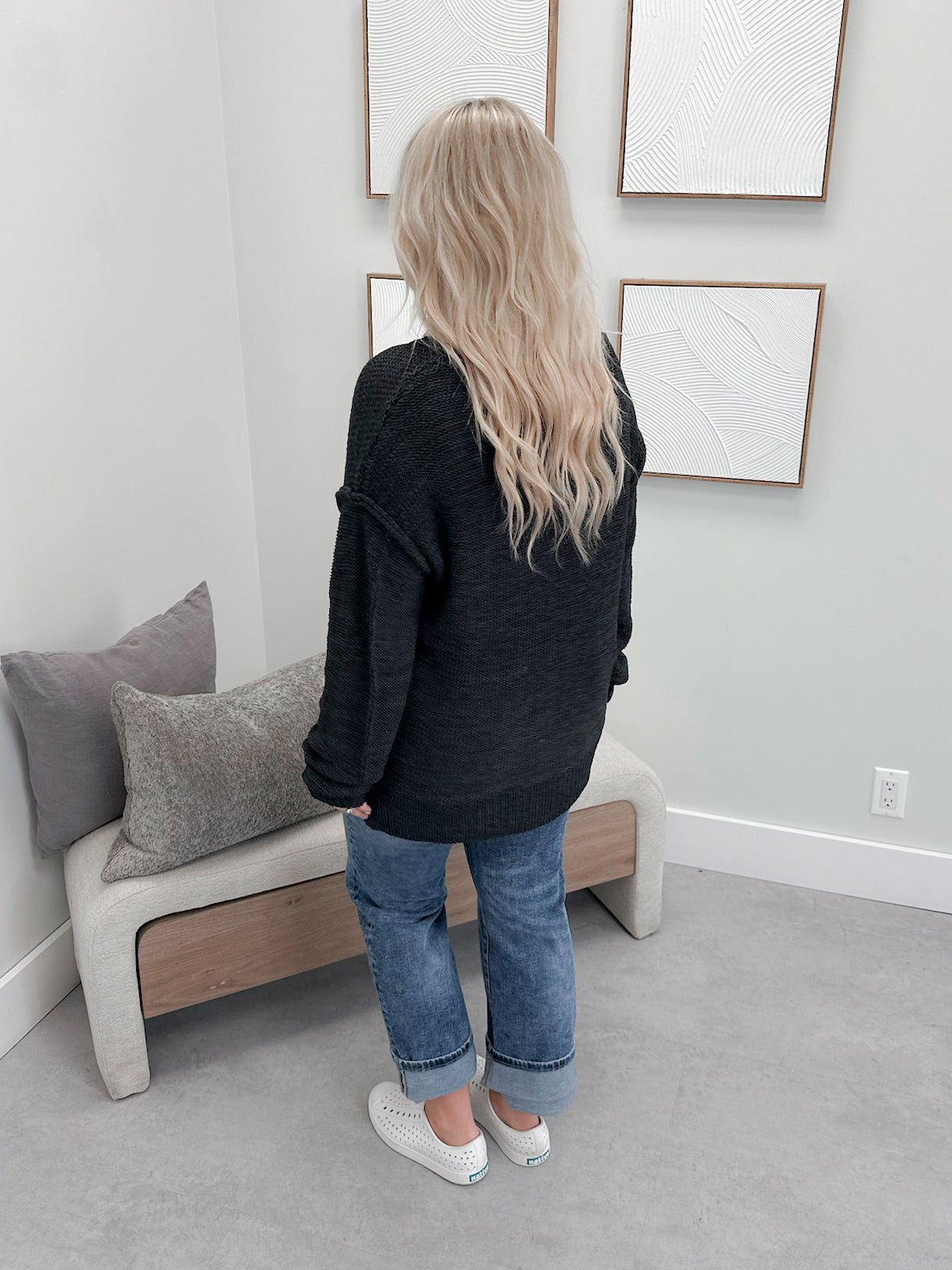 Caspar Sweater in Charcoal