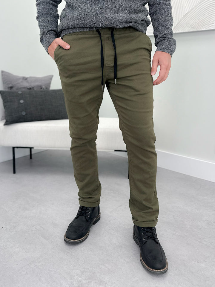Mens Ethan Joggers in Dark Pine