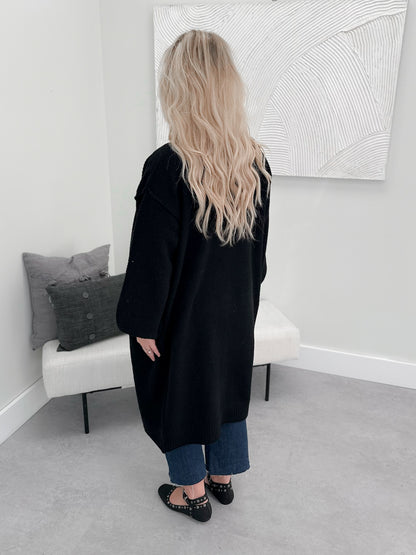 Leta Cardigan in Black - Small