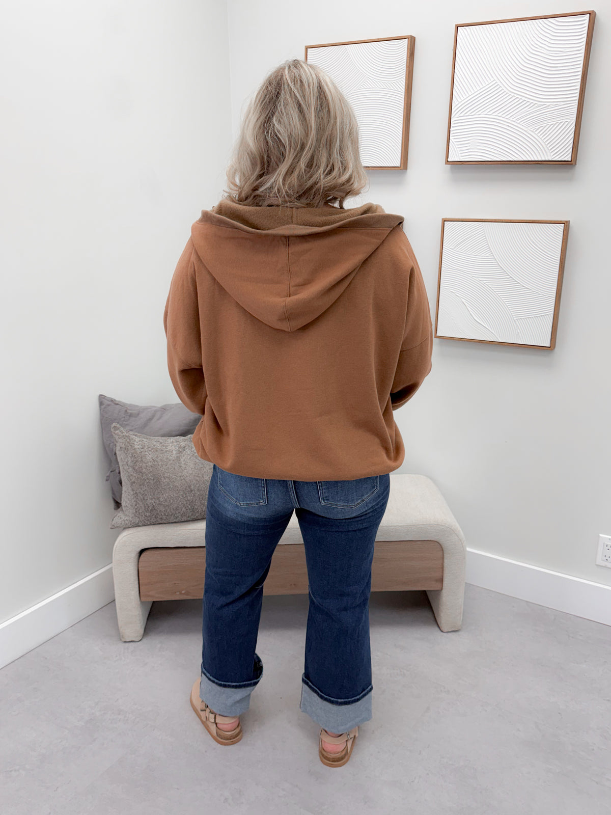 Channing Hoodie in Camel