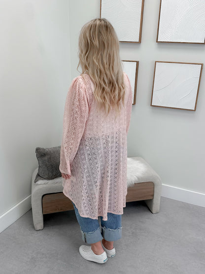 Arabella Lace Button Up Long Shirt