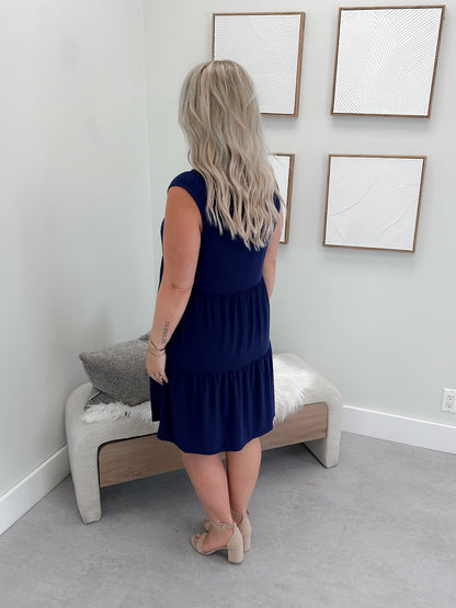 Sunkissed Dress in Navy