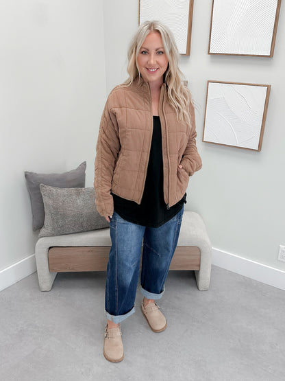 Kit Jacket in Tan