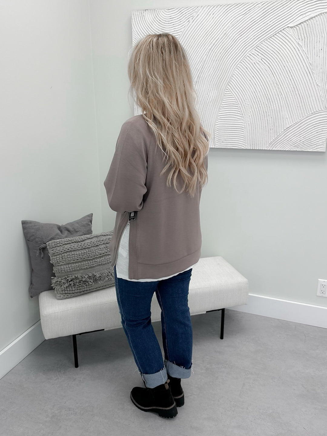 Tristan Pullover in Fog