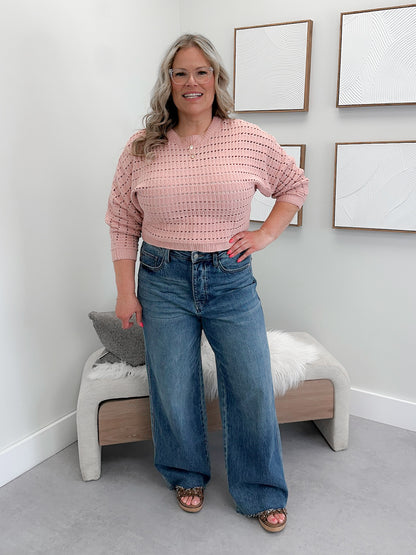Irene Sweater in Rose