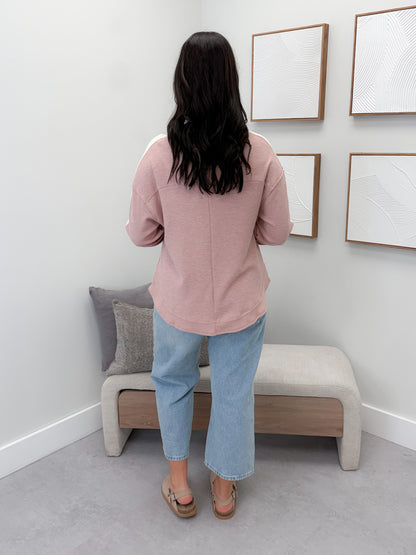 Escape Waffle Knit in Blush