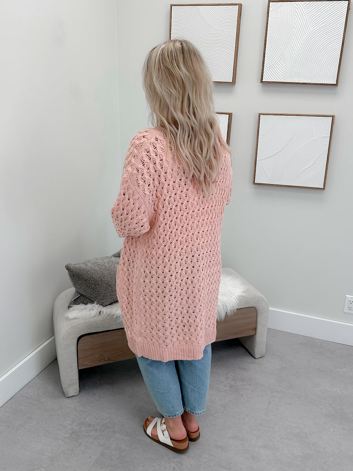 Ricci Cardigan in Blush