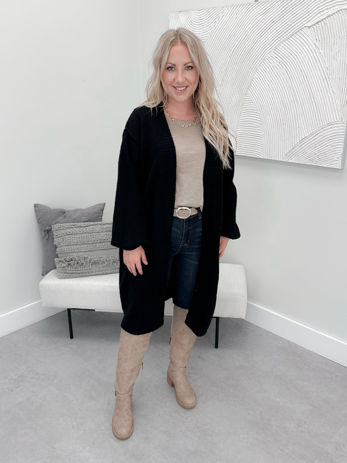 Leta Cardigan in Black - Small