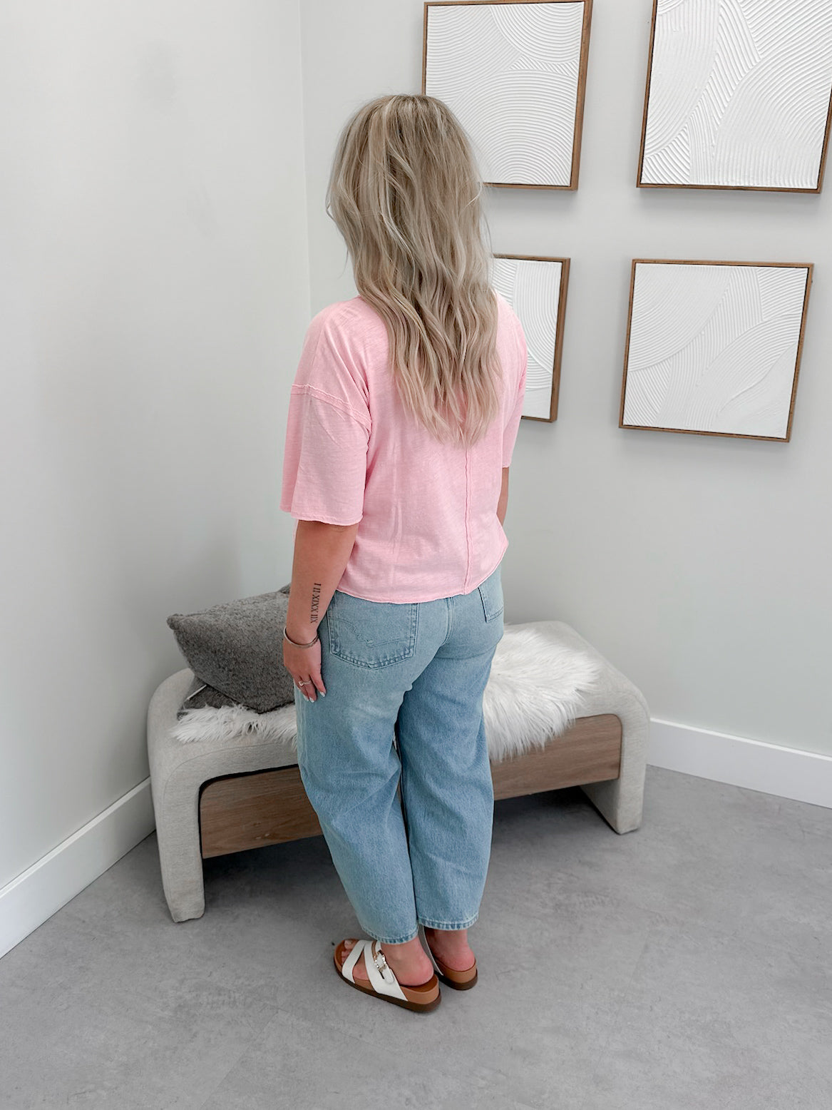 Heartfield Tee in Pink