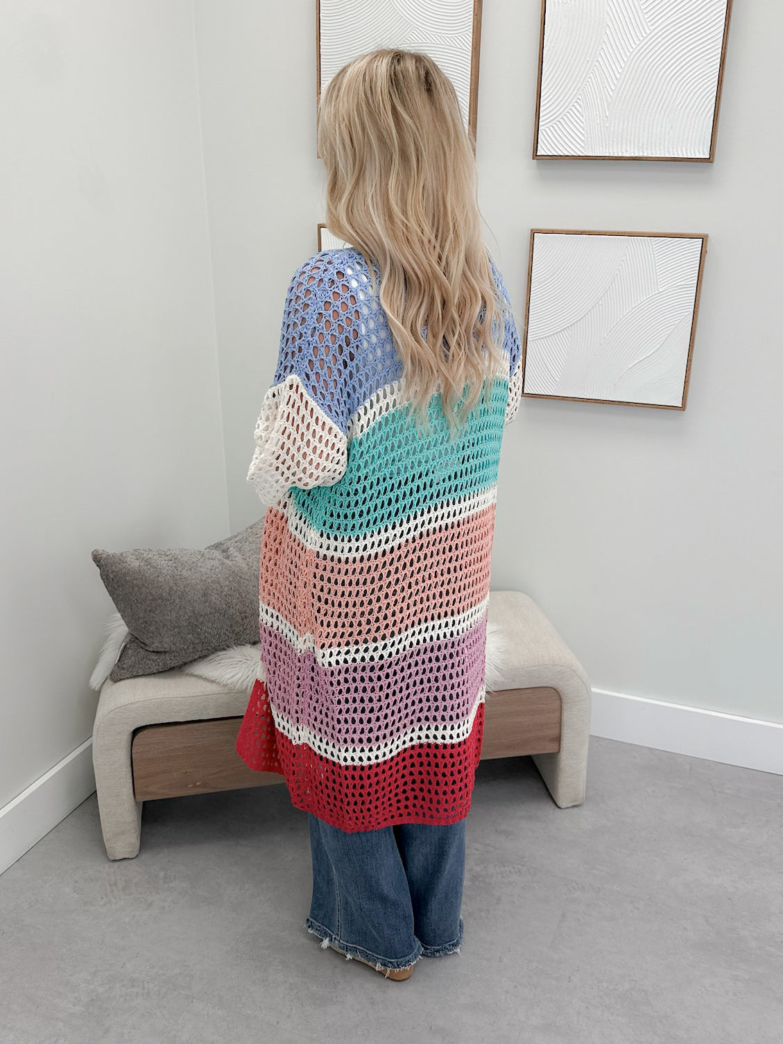 Lawson Cardi in Bright Stripes