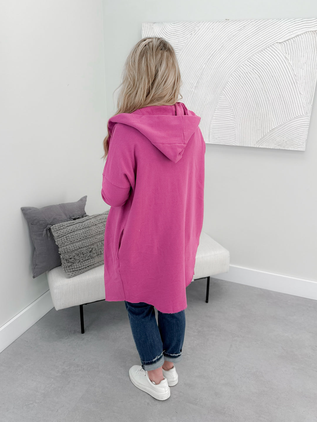 Hopeful Hooded Cardi in Orchid