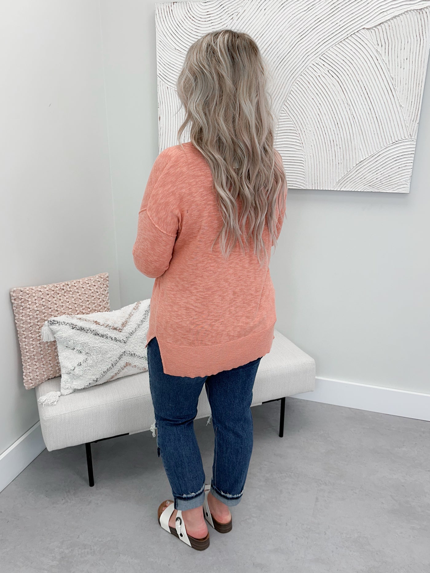 Laidback Sweater in Apricot