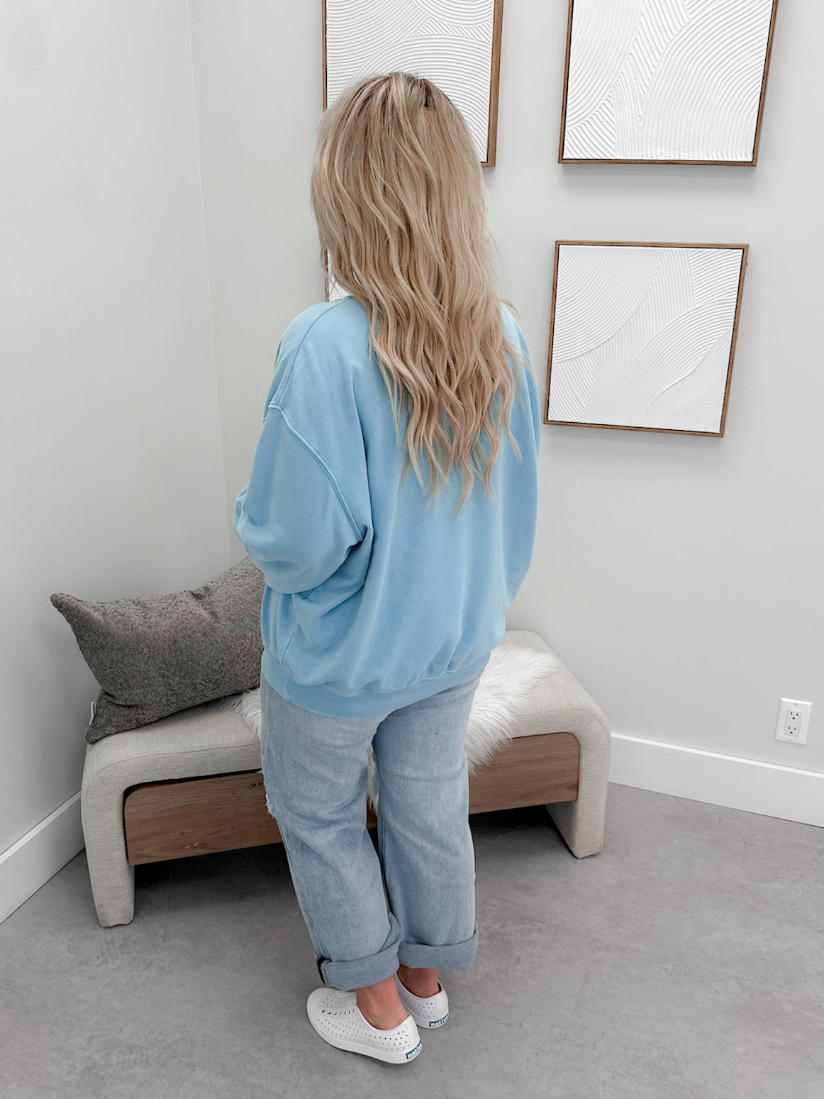 Claire Pullover in Blue