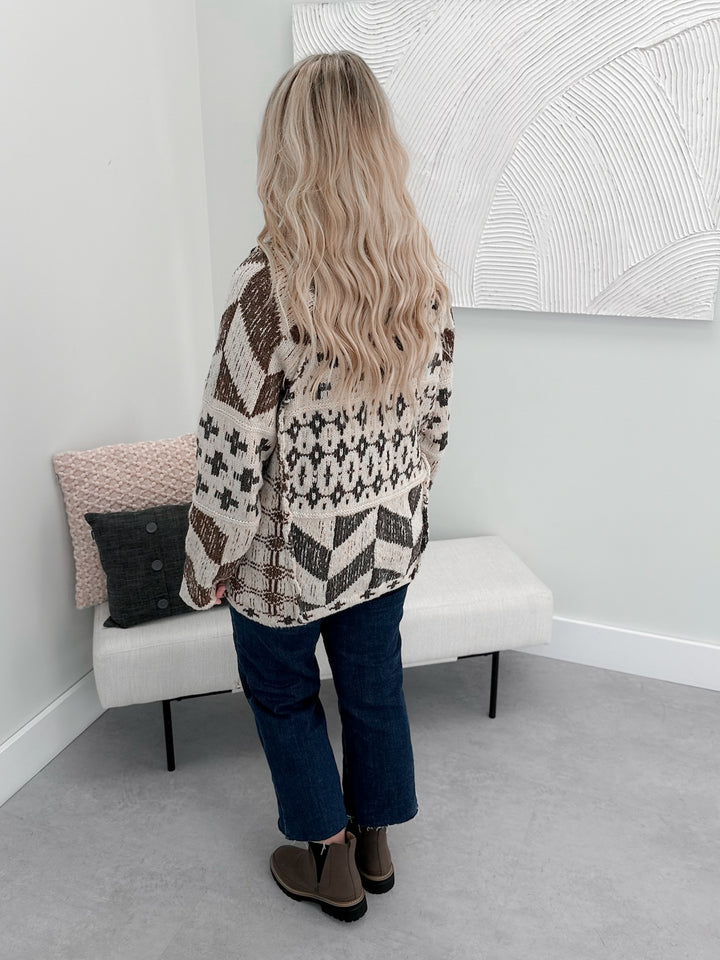 Winona Coatigan in Beige