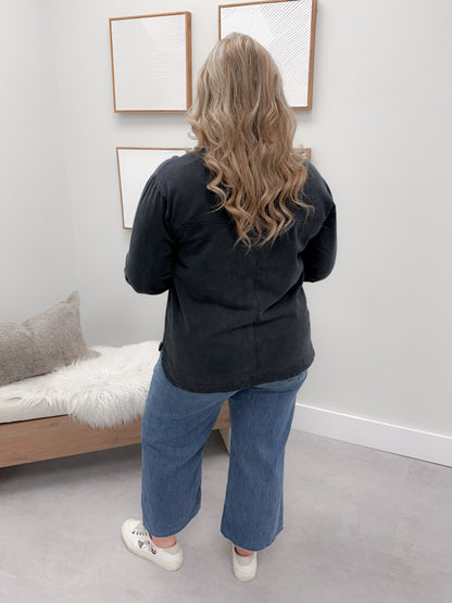 Renata Pullover in Navy