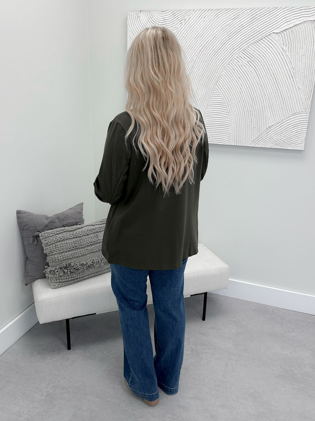 Bronwen Blazer in Olive