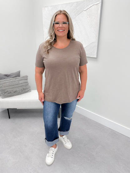 209 Tee in Cocoa by Twenty Nine The Label