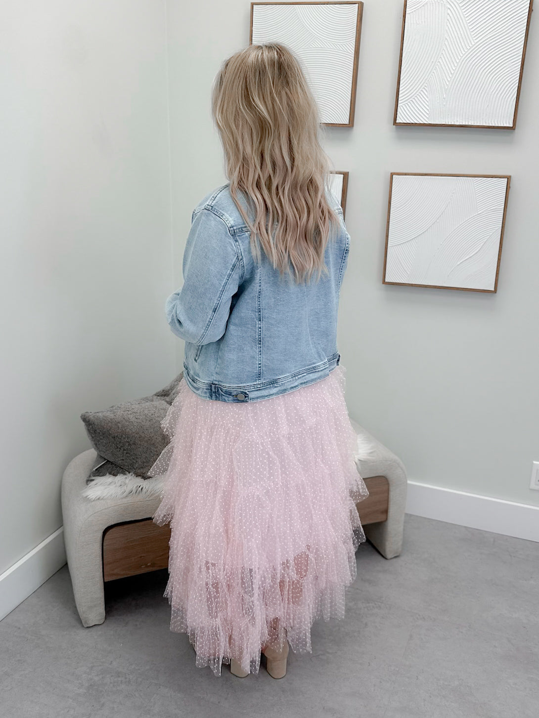Lydia Jean Jacket in Light Wash By Risen