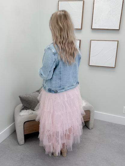 Lydia Jean Jacket in Light Wash By Risen