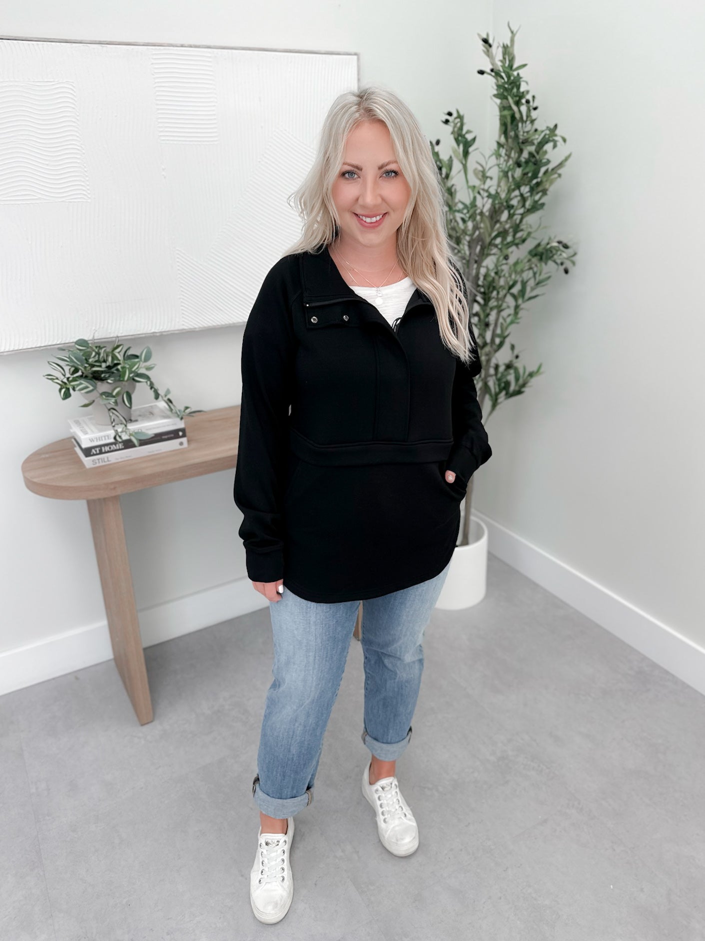 Felicity Scuba Half Zip Pullover