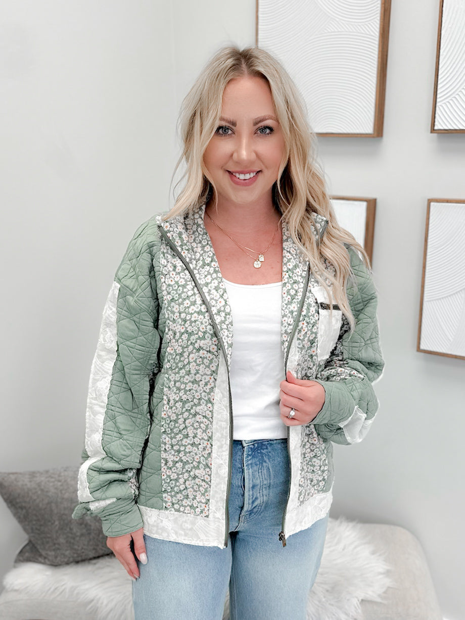 Patch Me Pretty Bomber Jacket by Ampersand Ave