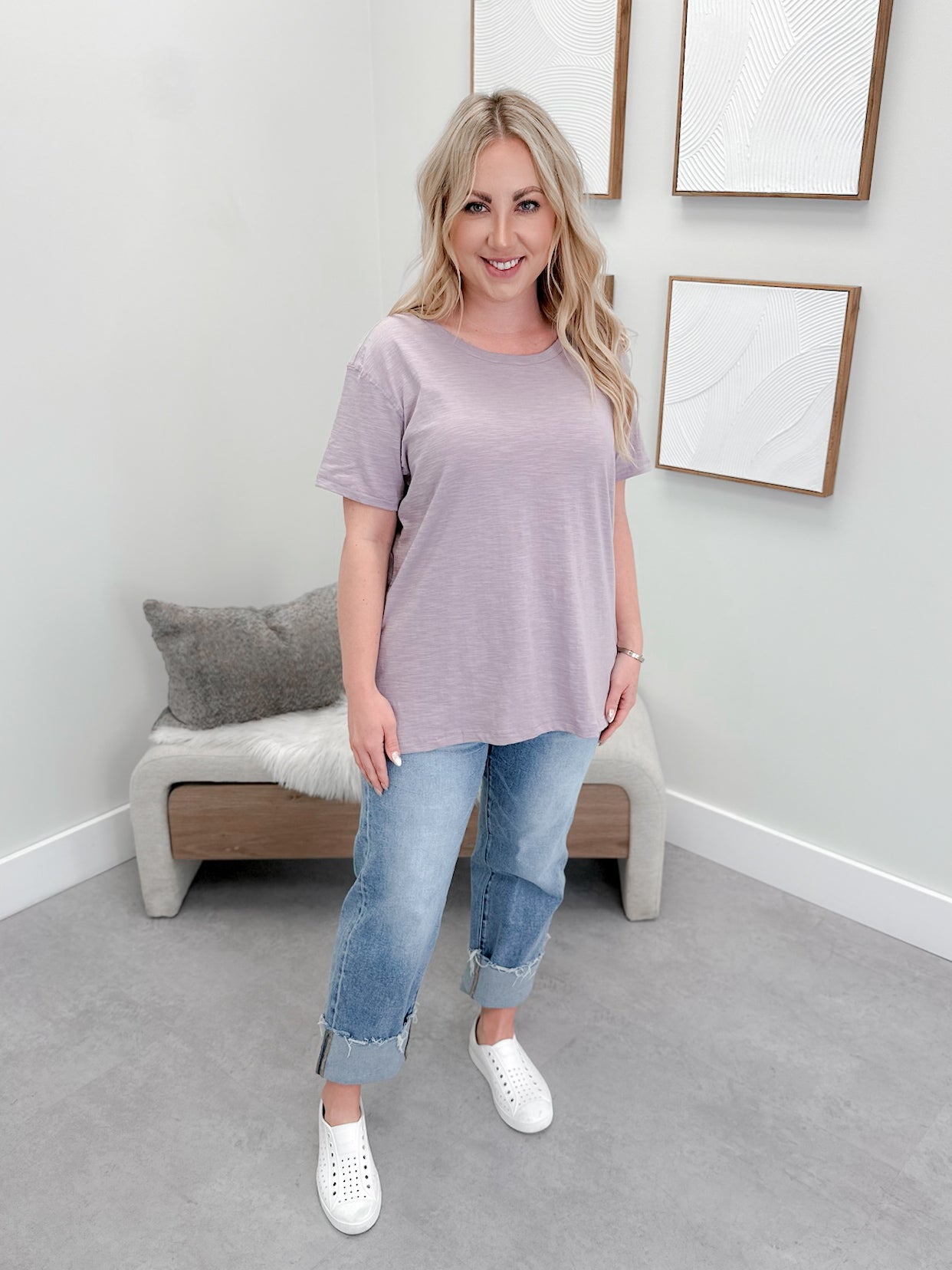 209 Tee in Lilac by Twenty Nine The Label