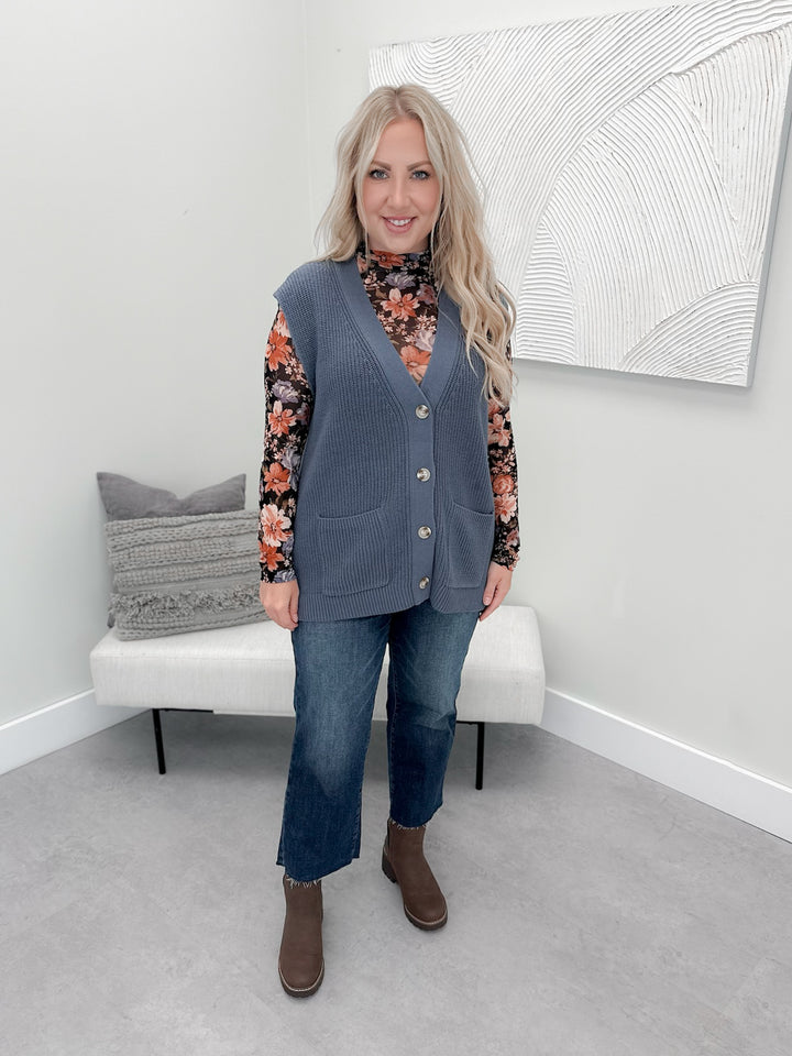 Salem Cardi in Denim