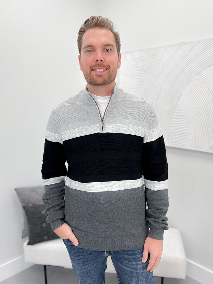 Mens Cosmo Sweater in Grey