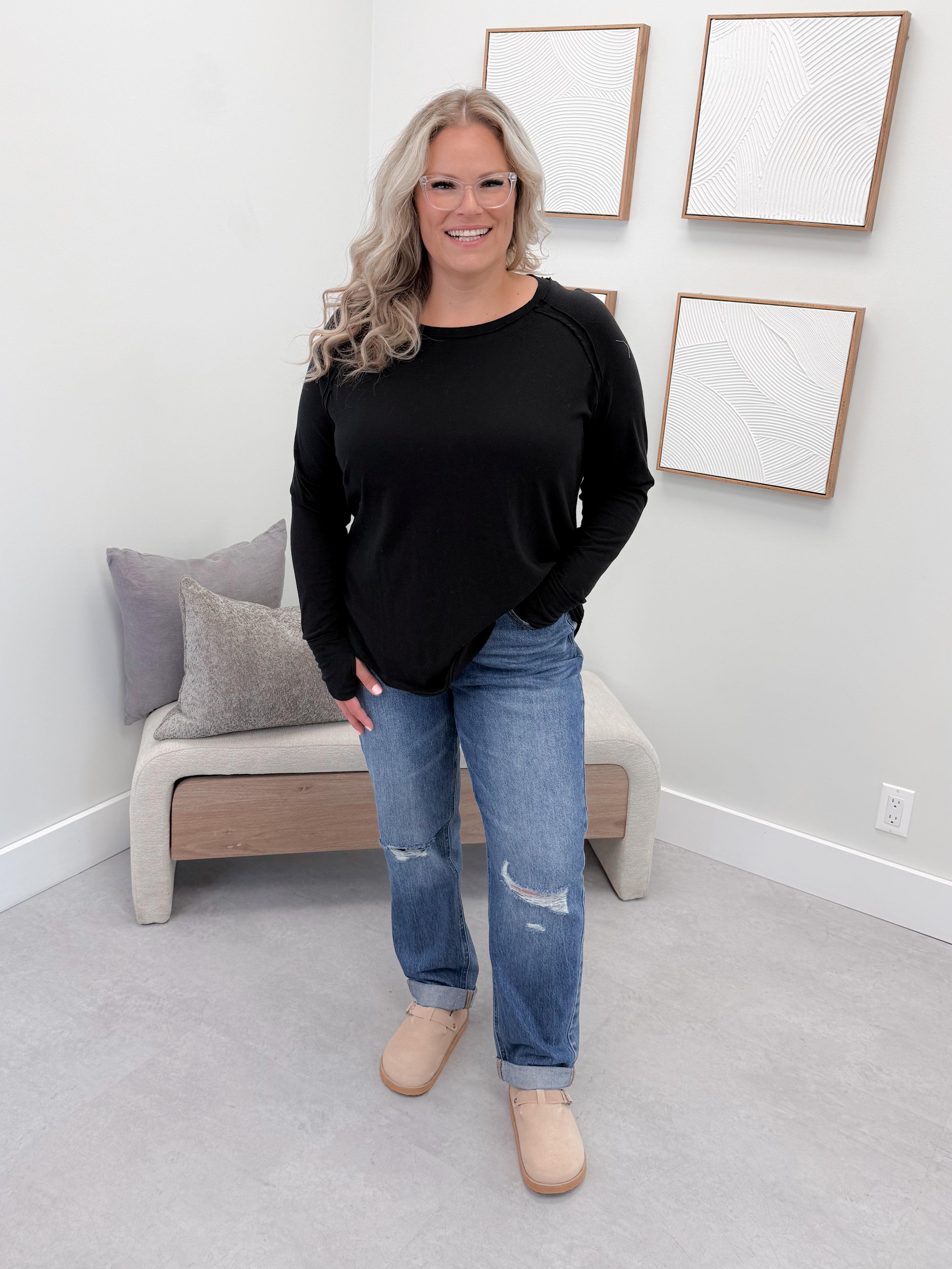 Harlyn Long Sleeve in Black