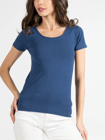 Bamboo Short Sleeve Mid Tee by C'est Moi