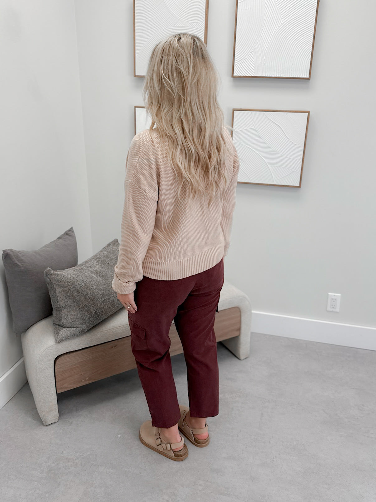Cloud Knit Cardigan in Chai by Ampersand Avenue