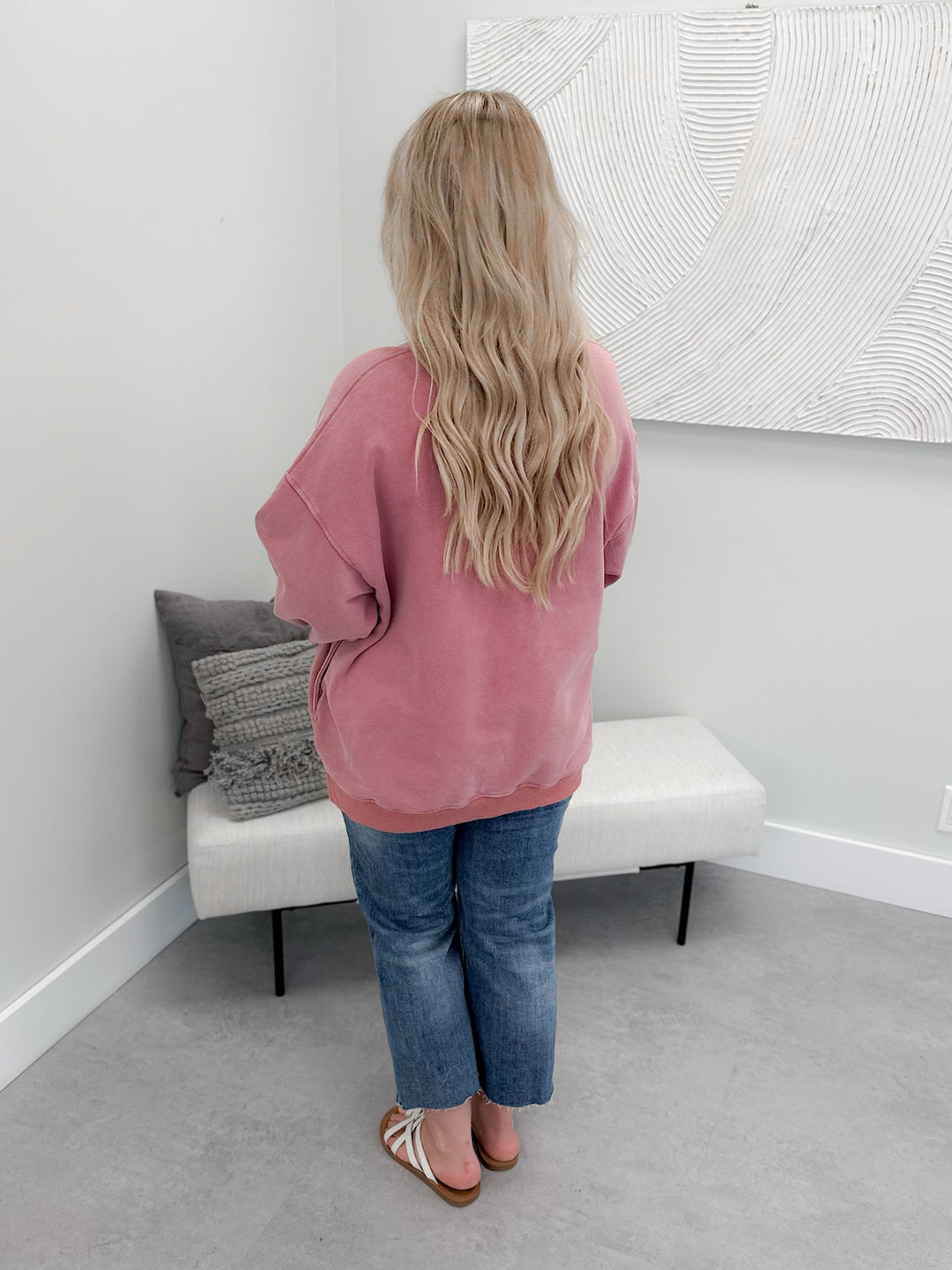 Nora Pullover in Washed Rose by Pol