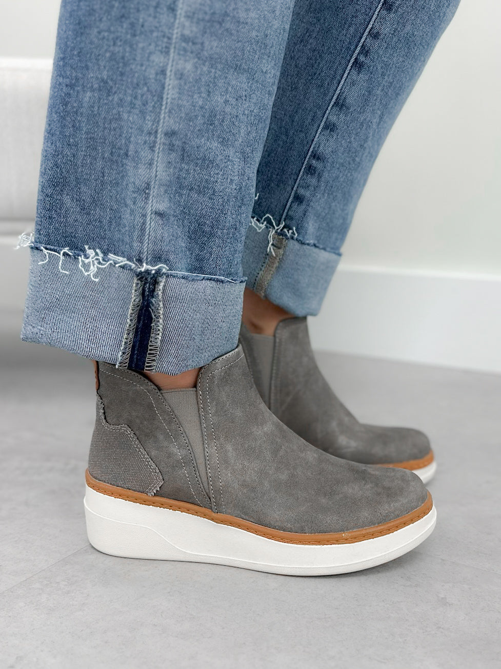 Charming Wedge High Top in Charcoal Shimmer by Blowfish