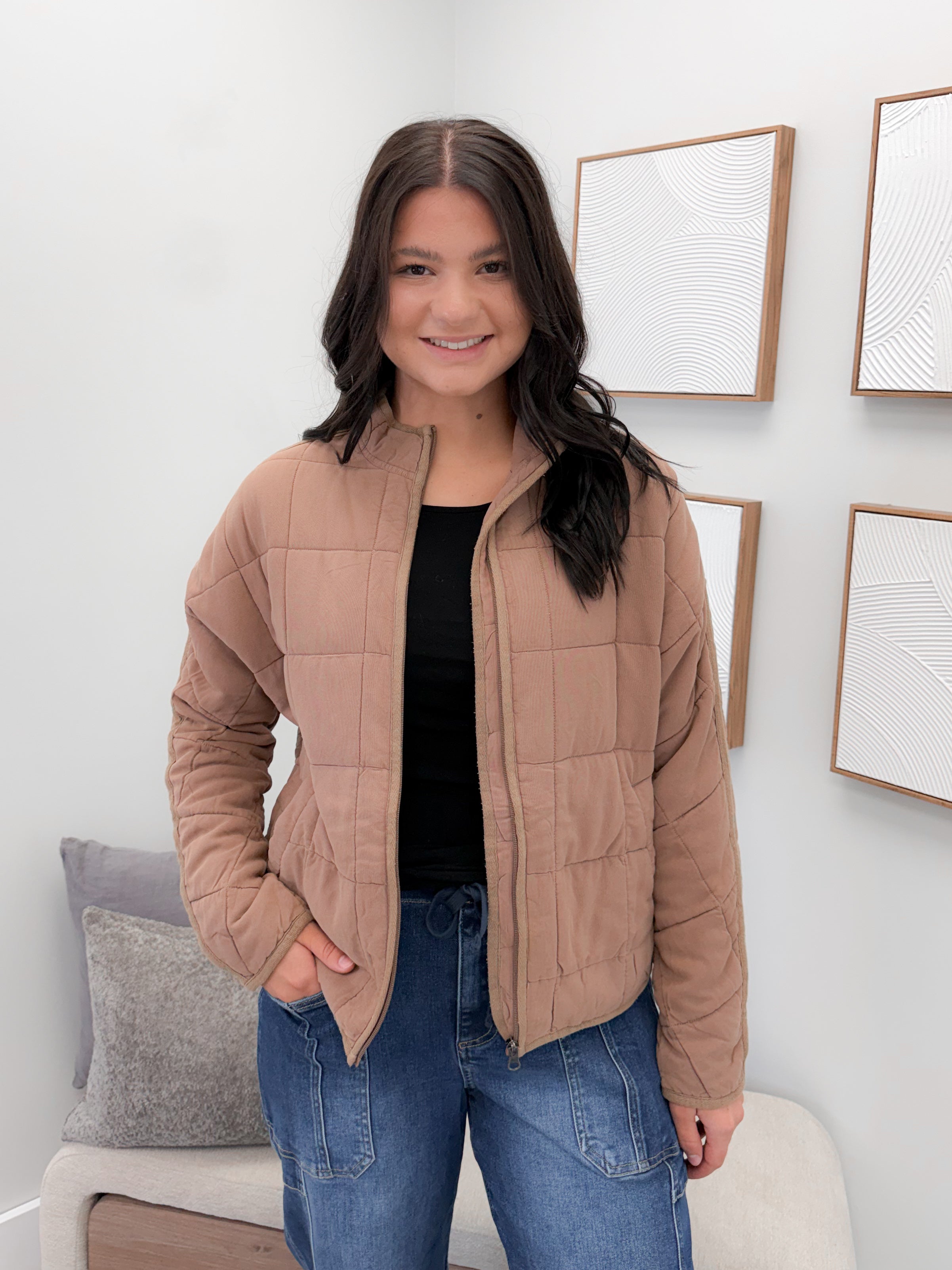 Kit Jacket in Tan