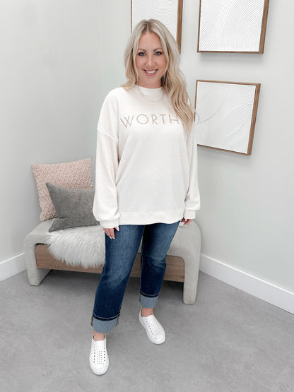 Worthy Long Sleeve in Cream