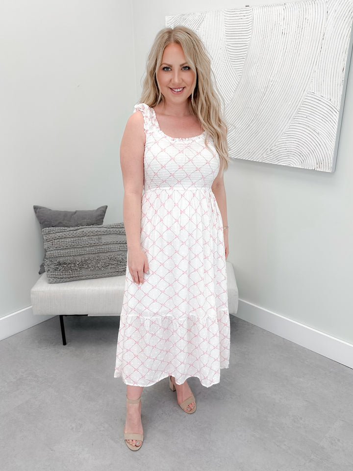 Brexley Bow Dress in Pink