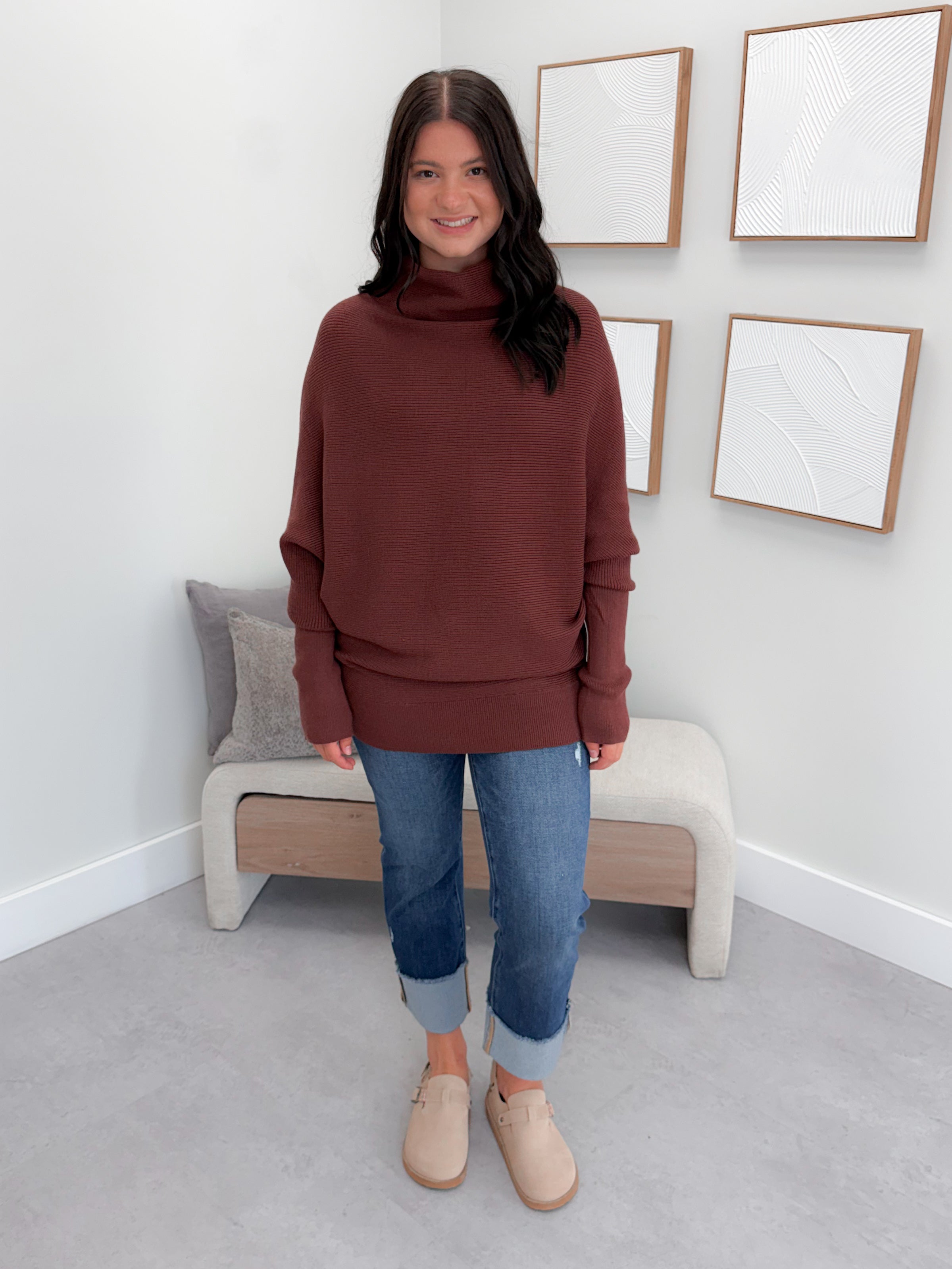 1129 Sweater in Cerise by Twenty Nine The Label