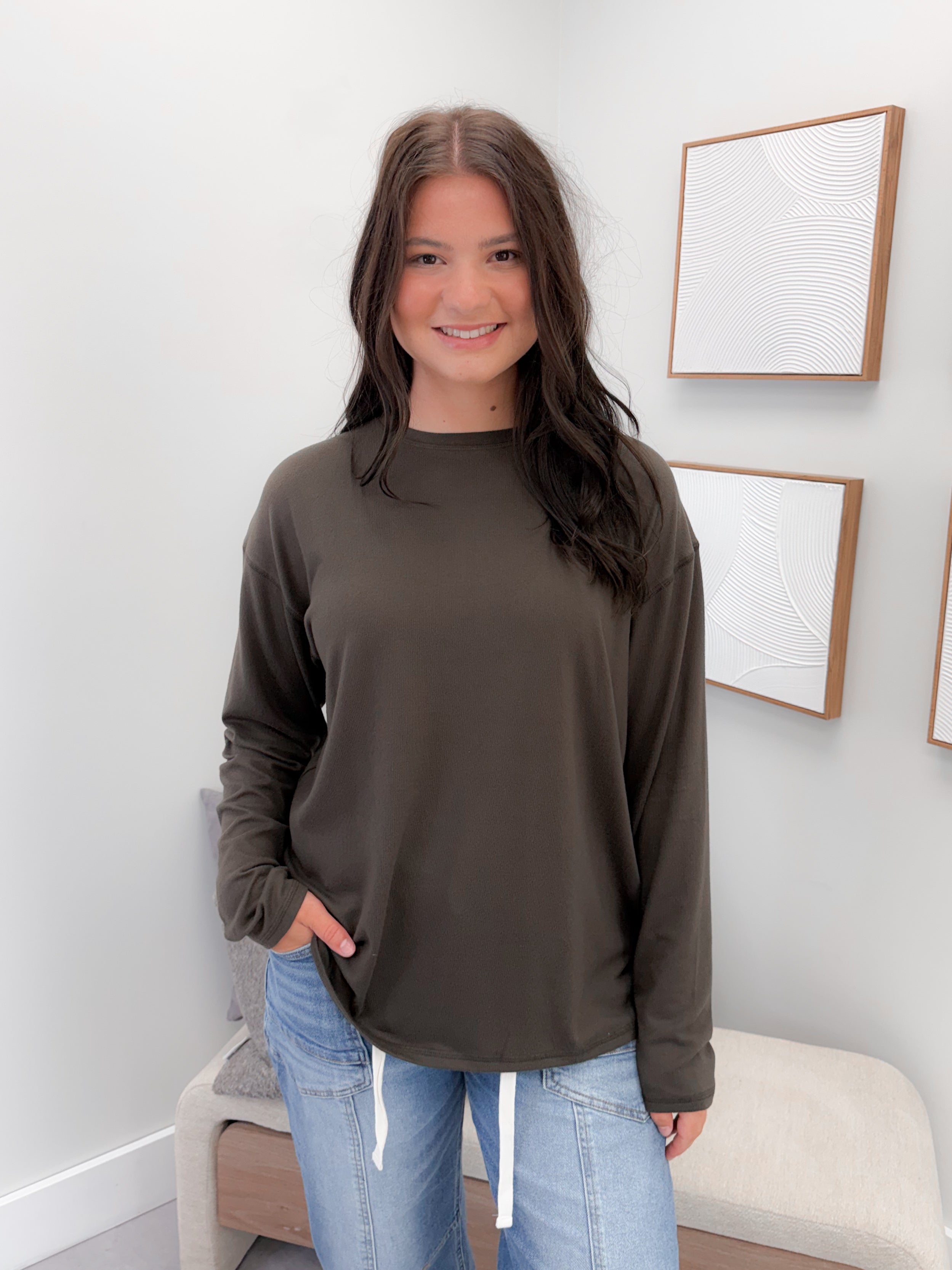 Galoway Long Sleeve in Olive