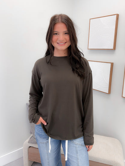 Galoway Long Sleeve in Olive