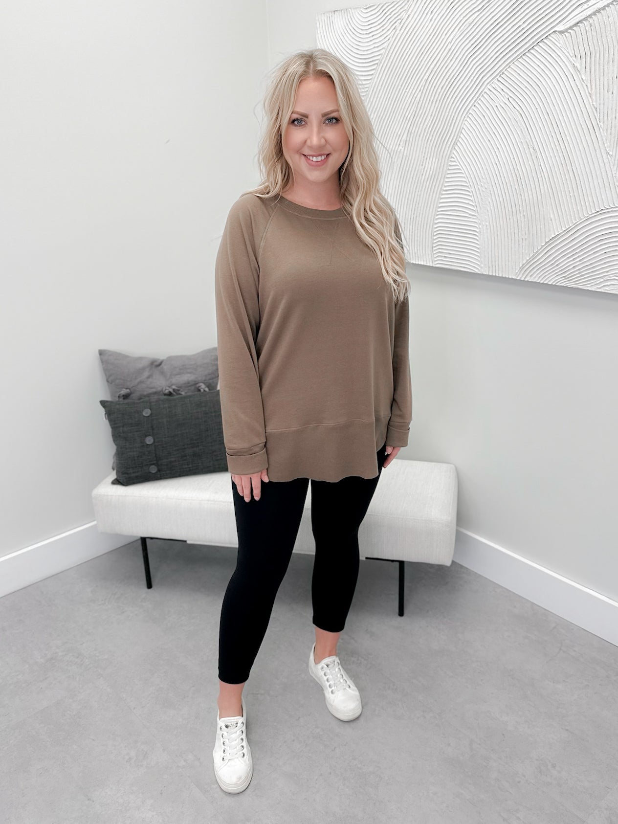 707 Long Sleeve in Cocoa by Twenty Nine The Label