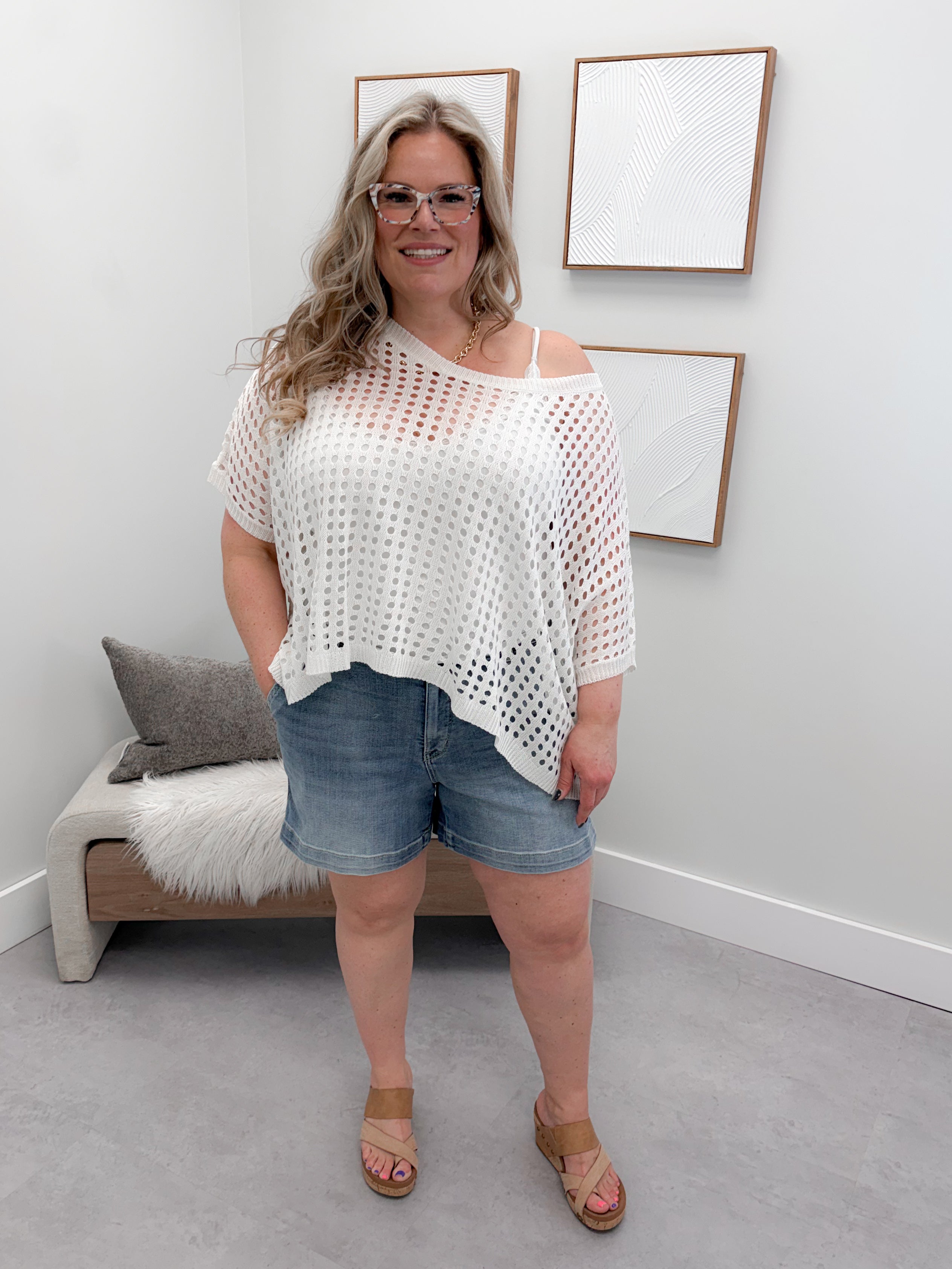 Whisper Sweater in Off White