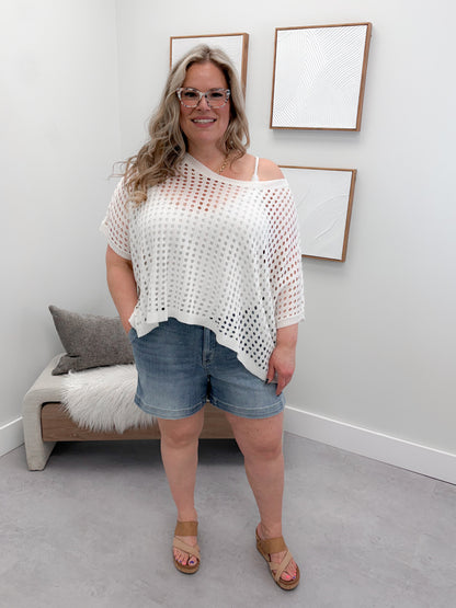 Whisper Sweater in Off White