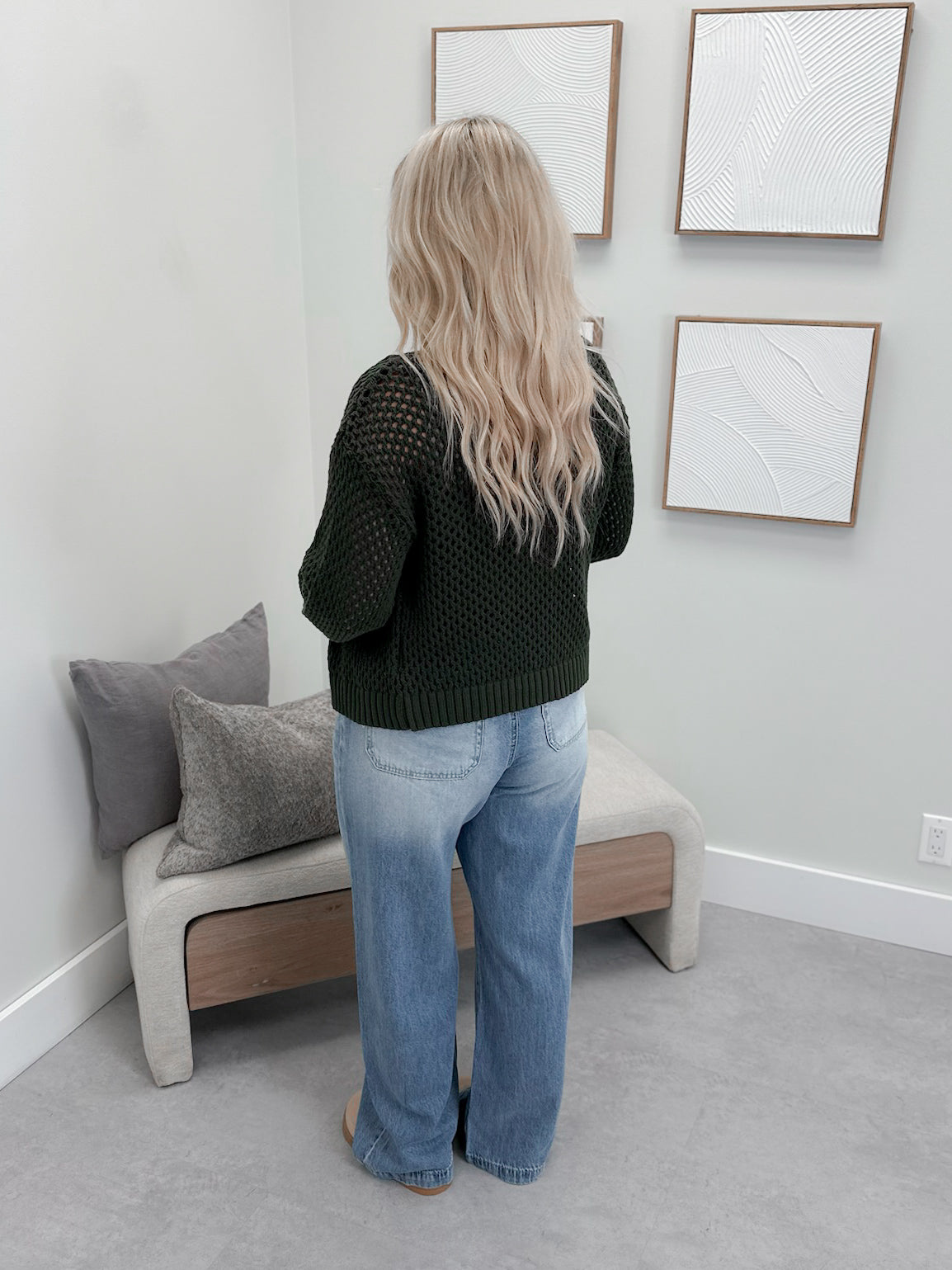 Kourtney Cardigan in Olive