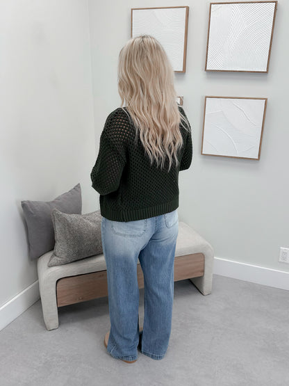 Kourtney Cardigan in Olive